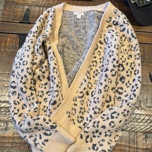 Cat & Jack Leopard Print Cardigan ￼